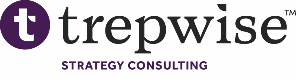 Trepwise logo with a purple circle featuring a white 't' and the words 